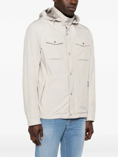 Moorer Flap-pocket Jacket In Neutral