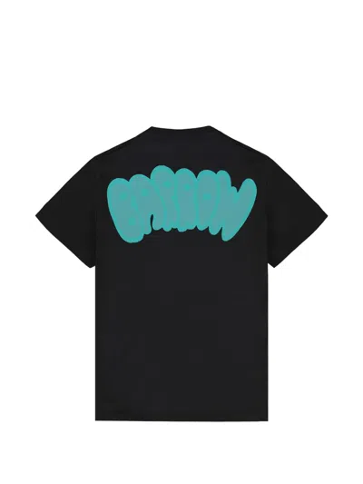 Barrow Drop-shoulder Graphic T-shirt In Black