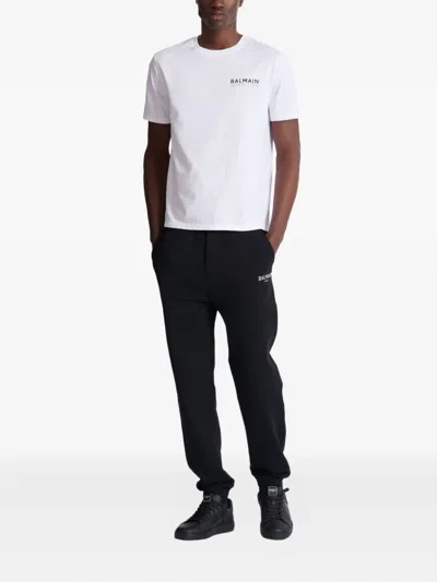 Balmain Print T-shirt In White