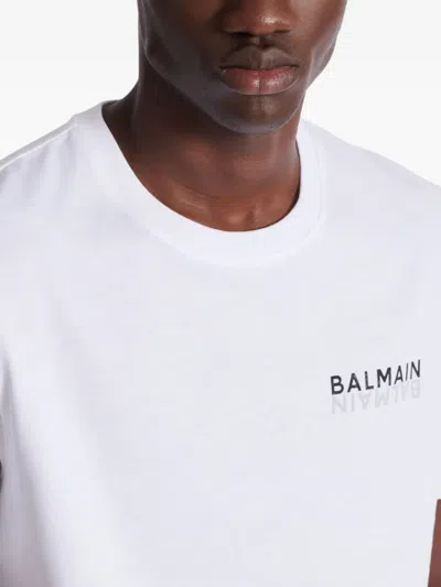 Balmain Print T-shirt In White