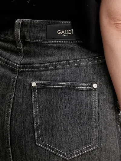 Gaudì Stud-embellished Split Skirt In Black