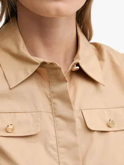 Gaudì Buttoned Sleeveless Top In Neutral