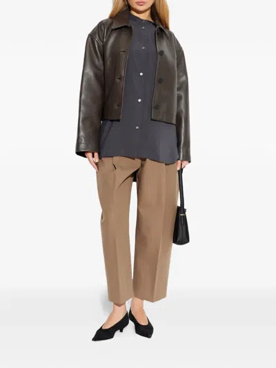 Studio Nicholson Buttoned Pocket Shirt In Gray