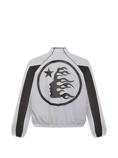 Hellstar Side-stripe Track Jacket In White