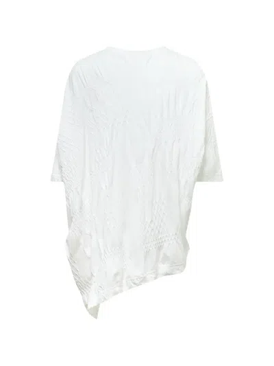 Y's Asymmetric T-shirt In White