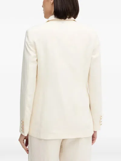 Gaudì Single-breasted Blazer In White