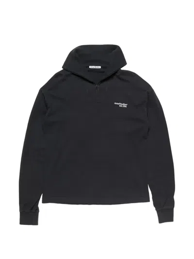 Acne Studios Zip-up Roll-neck Sweater In Multi