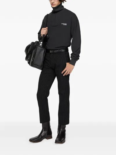 Acne Studios Zip-up Roll-neck Sweater In Multi