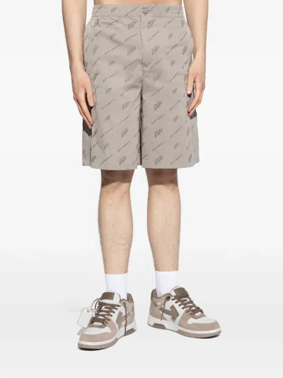 Off-white Logo-print Shorts In Multi
