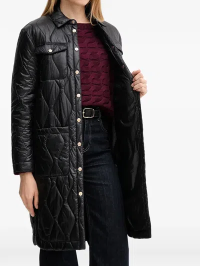 Gaudì Quilted Buttoned Jacket In Black