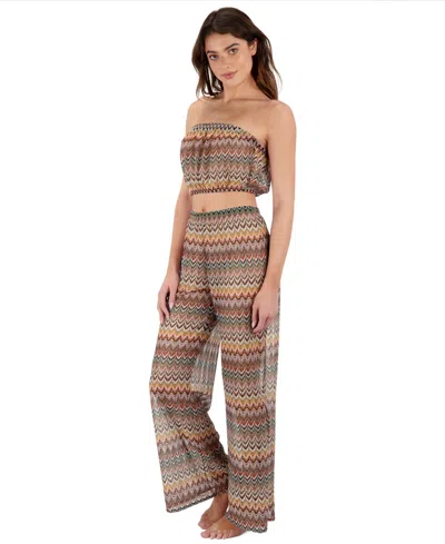 Hurley Women's Chevron Knit Pull-on Beach Pants In Multi