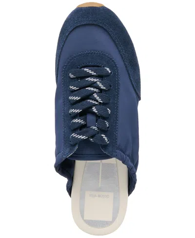 Dolce Vita Daris Mule Sneakers Navy Nylon In Blue