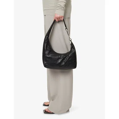 Rick Owens Gemini Shoulder Bag Adjustable Strap Hardware In Black