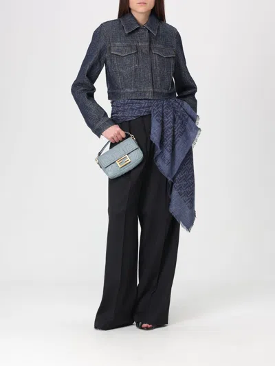 Fendi Brunello Cucinelli Striped Cotton T-shirt In Blue