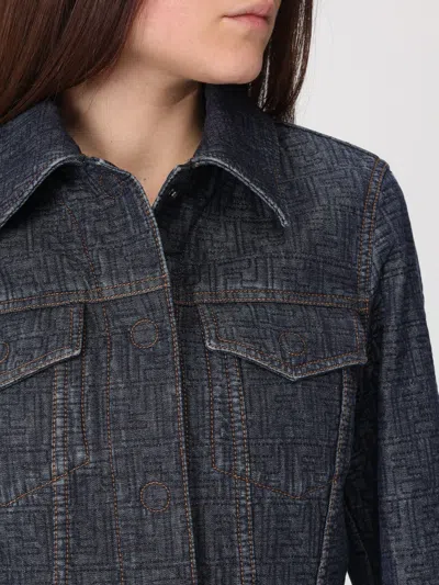 Fendi Brunello Cucinelli Striped Cotton T-shirt In Blue