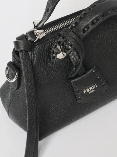 Fendi Women By The Way Selleria Medium Shoulder Bag In Black