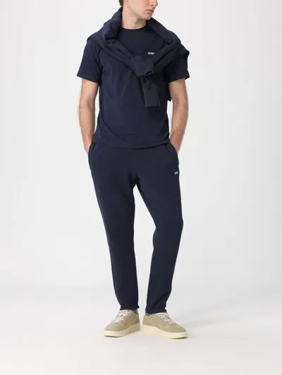 Autry T-shirt With Logo Embroidered On The Front In Blue