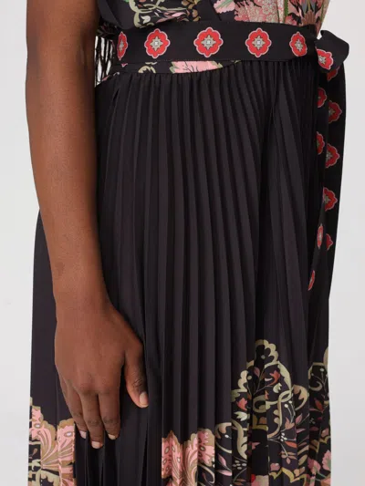 La Doublej Belted Pleated Printed Crepe De Chine Maxi Dress In Multi