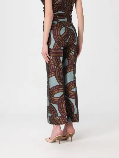 La Doublej La Double J Hendrix Jacquard Flared-leg Trousers In Brown