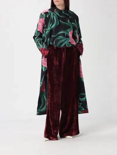 La Doublej Make An Exit Floral-print Silk-twill Blouse In Multi