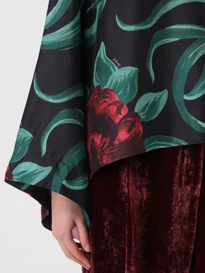 La Doublej Make An Exit Floral-print Silk-twill Blouse In Multi