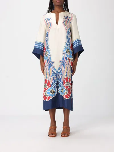 La Doublej Printed Dress In White