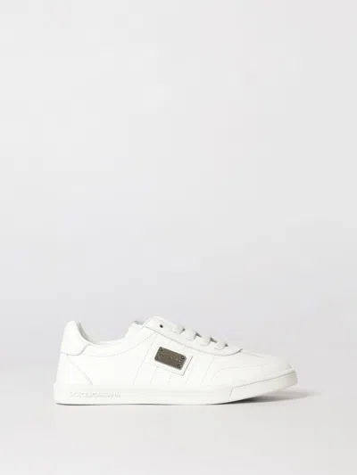 Dolce & Gabbana Dg Original Calfskin Sneakers In White