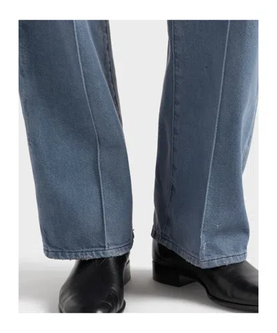 Prada Logo-patch Denim Jeans In Blue