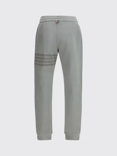 Thom Browne Solid Loopback Overdyed 4-bar Sweatpants In Gray