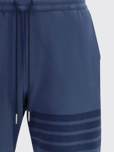 Thom Browne Blue Overdyed Solid Loopback 4 Bar Sweatpants In Blue