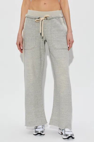 R13 Drawstring Panel Track Pants In Gray