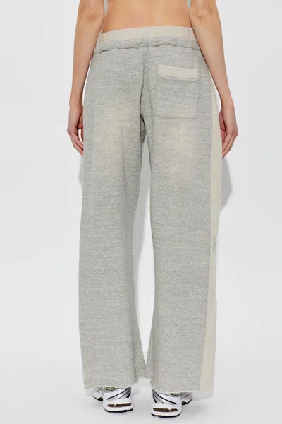 R13 Drawstring Panel Track Pants In Gray