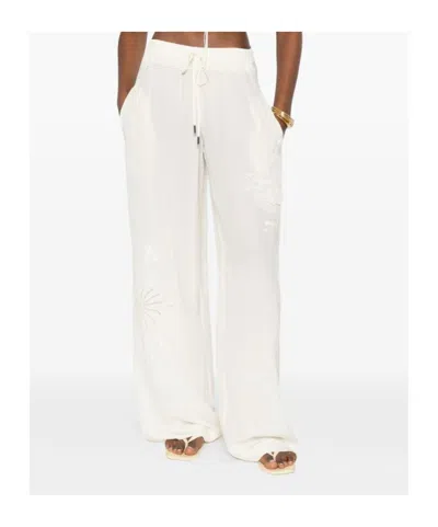 Ermanno Scervino Drawstring Casual Pants In White