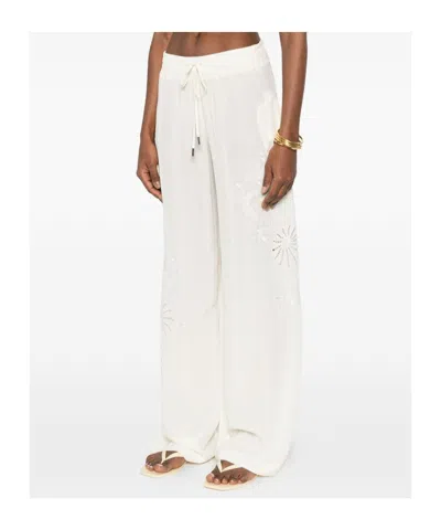 Ermanno Scervino Drawstring Casual Pants In White