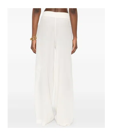 Ermanno Scervino Drawstring Casual Pants In White