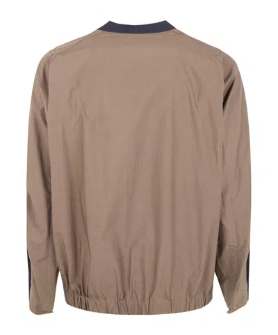 Sacai Cotton Typewriter X Knit Pullover In Multi