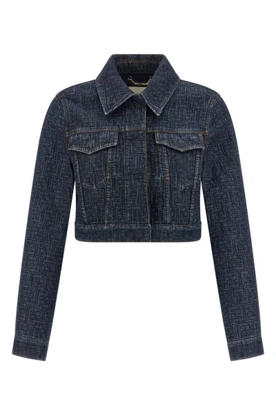 Fendi Brunello Cucinelli Striped Cotton T-shirt In Blue