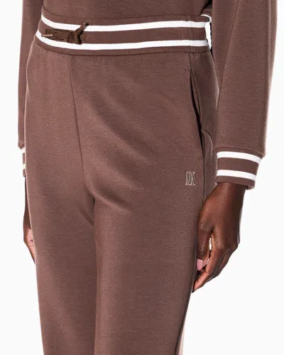 Armani Exchange Technical Fabric Jogger Pants In Brown