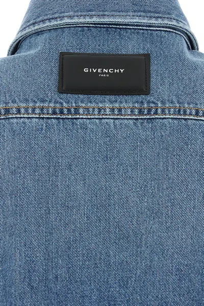 Givenchy Couture Seam Shirt In Shadow Washed Denim Clothing In Blue