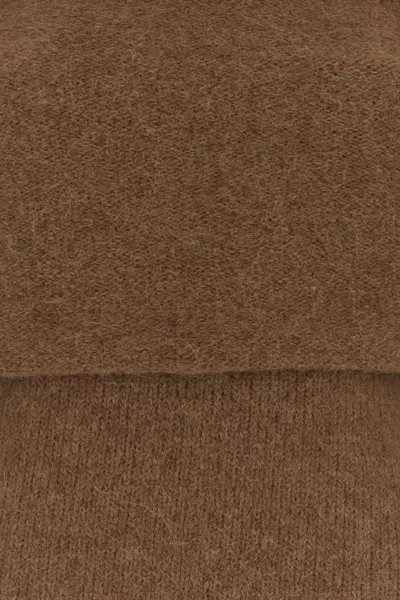 Entire Studios Biscuit Wool Blend Sweater In Brown