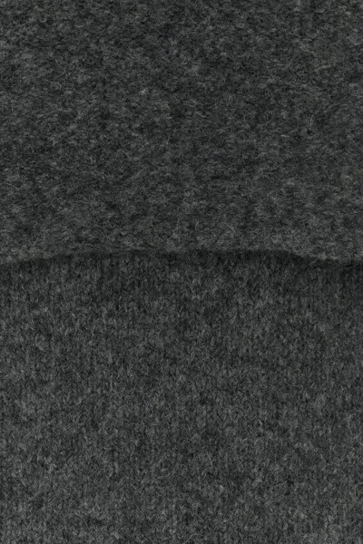 Entire Studios Grey Wool Blend Sweater In Gray