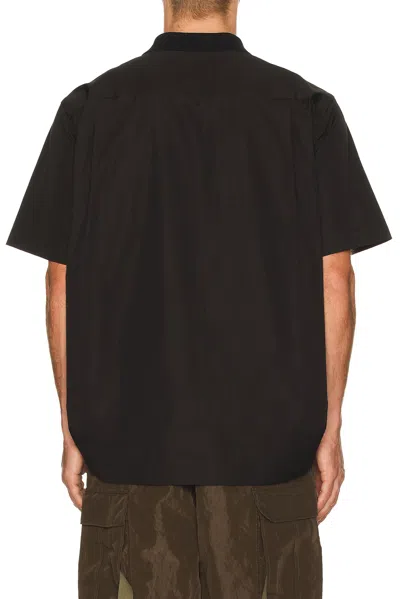 Sacai Poplin Pullover In Black