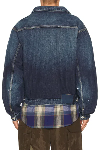 Visvim Ss 101x Jacket In Blue