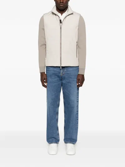 Moorer Zip Jacket In Neutral