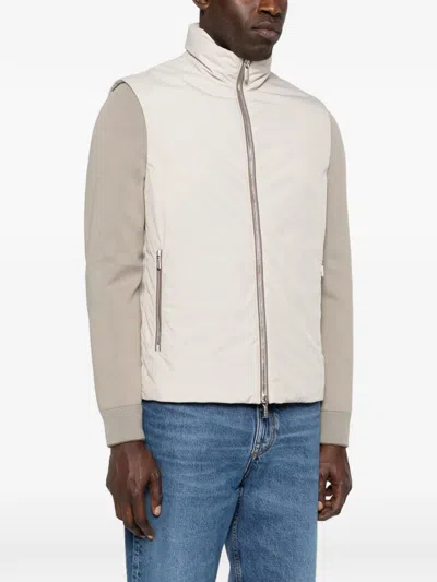 Moorer Zip Jacket In Neutral