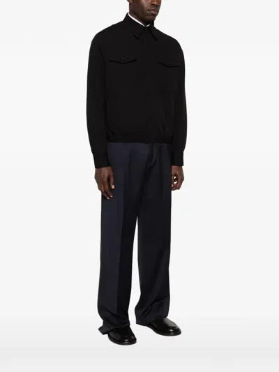 Lardini Buttoned Pocket Jacket In Black