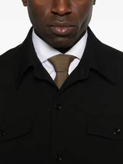 Lardini Buttoned Pocket Jacket In Black