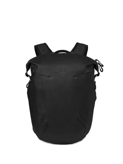 Osprey Logo-detail Zipped Backpack In Black