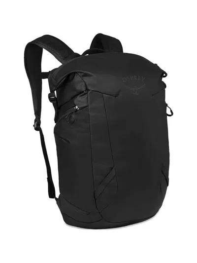 Osprey Logo-detail Zipped Backpack In Black
