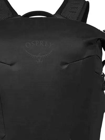 Osprey Logo-detail Zipped Backpack In Black